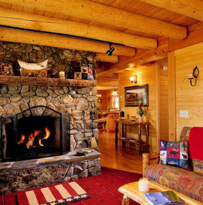 Fireplace Accessories For The Log Home, Log Home Fireplace Images