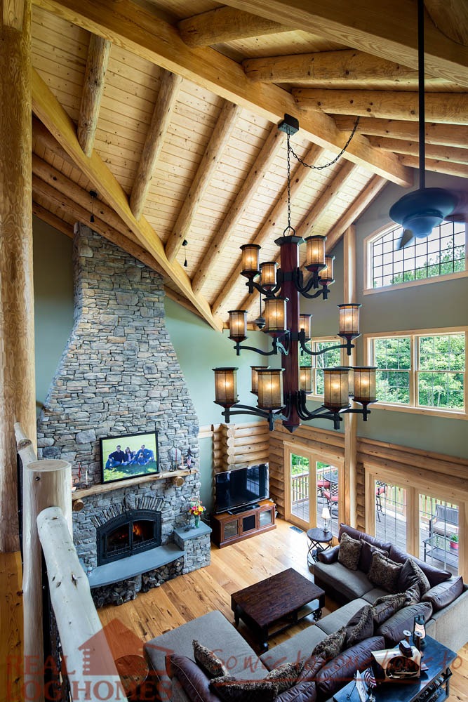 The Fireplace: Heart of a Log Home