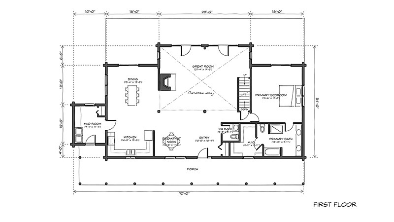 The Grand Isle first floor plan