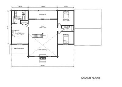 The Stonington second floor plan