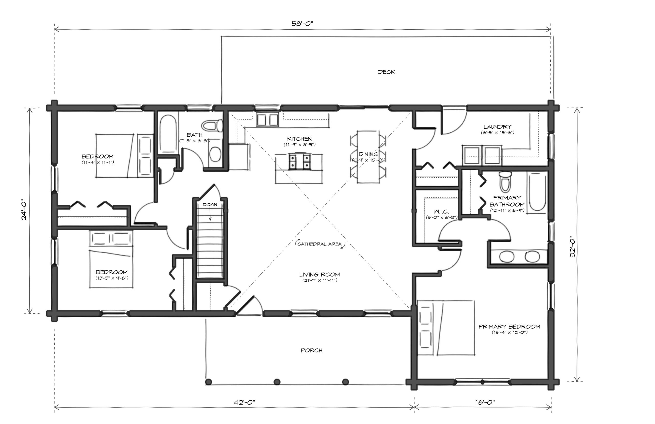 The Townsend first floor plan