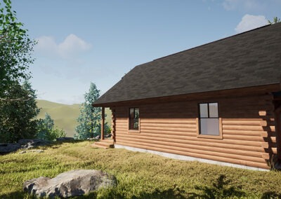 Champlain Cabin rendering of right side