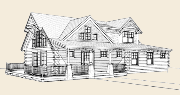 A Log Home Floor Plan for All Seasons – The Hartland