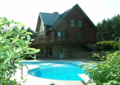 Wayland NY exterior view with pool