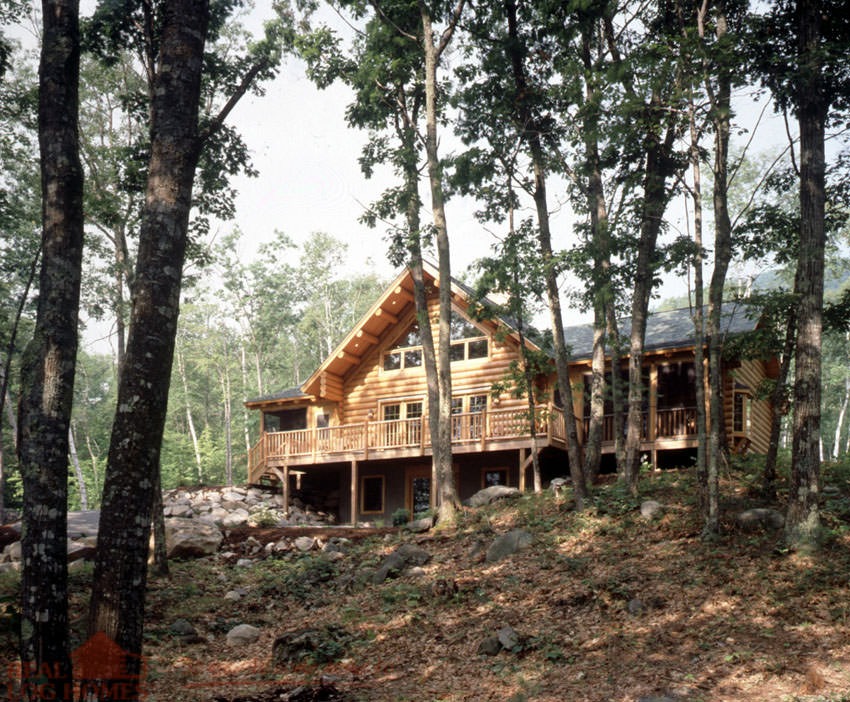 The Moultonboro Log Home Floor Plan
