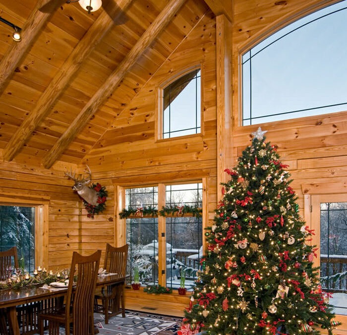 Selecting a Great Christmas Tree for Your Log Home