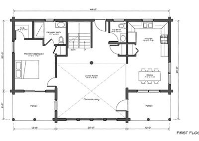 The Crystal Lake first floor plan
