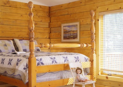 Carson City Log Home bedroom