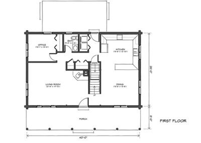 Newport first floor plan