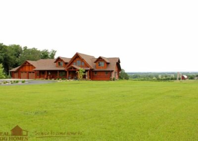 The Starview Log Home - exterior distance