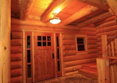 The Starview Log Home - interior entrance