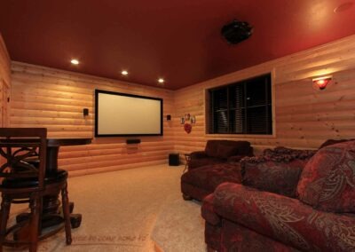 The Starview Log Home - home theater