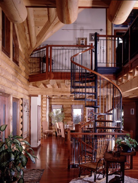 Iron Details in the Log Home