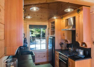 North Pomfret Cabin kitchen