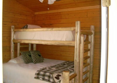 Centennial Wyoming Log Home Model Bedroom