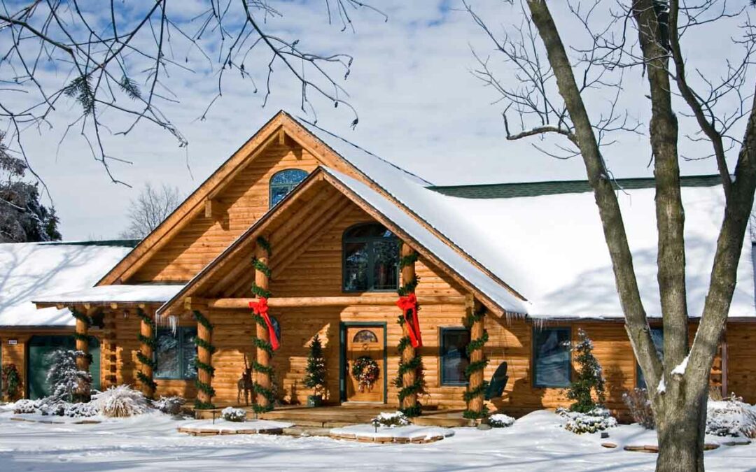 A Log Home Designed for the Holidays