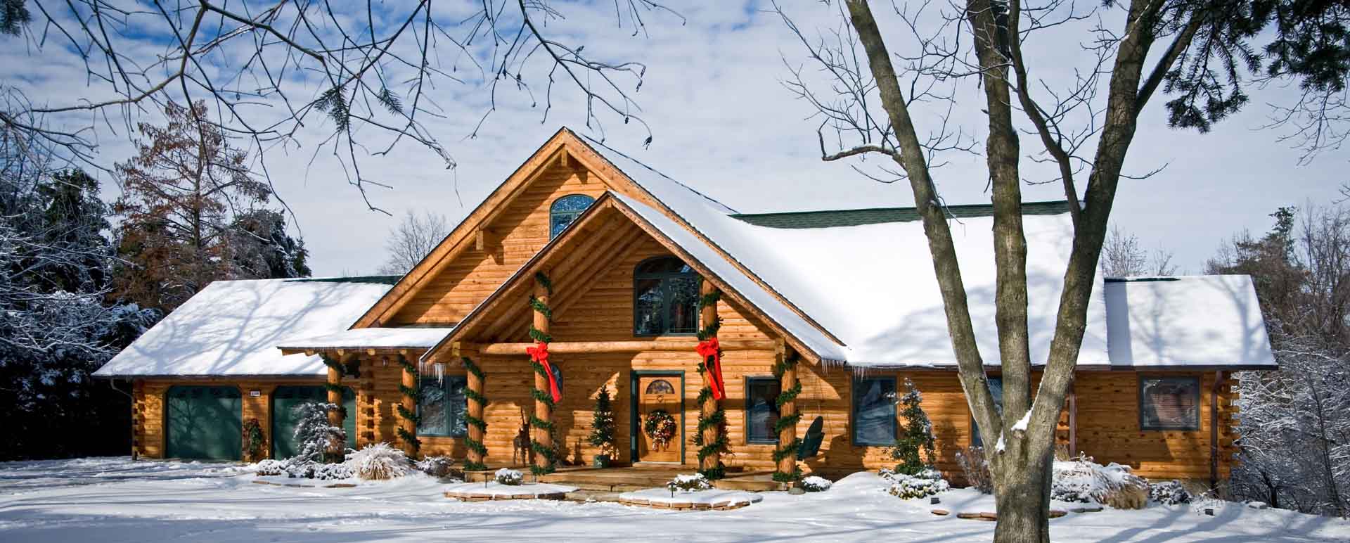 A Log Home Designed for the Holidays