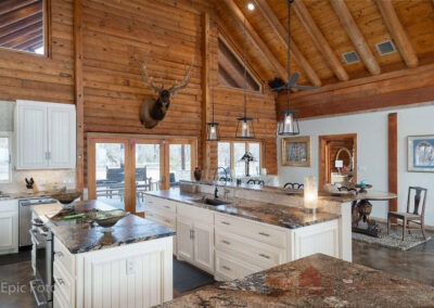 Rush Creek Ranch interior view of kitchen.