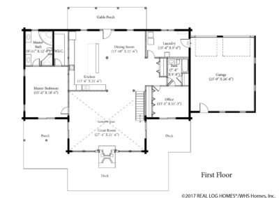 Green Gables, AR First Floor Plan (L12438)