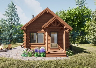 Fiddlehead cabin rendering front