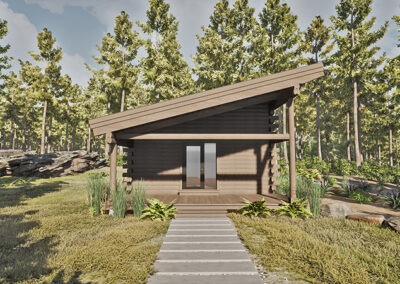 The Long Trail Cabin 1br front