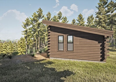 The Long Trail Cabin 1br side