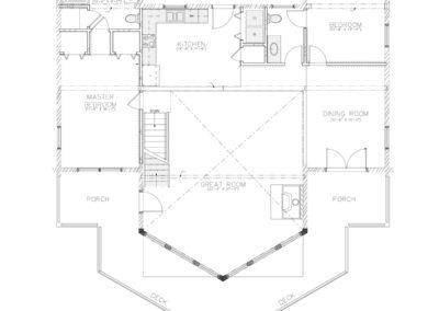 Mountain View Lodge (L12551) first floor plan